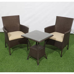 Rattan set 2 chairs and table TOK-002