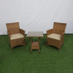 Rattan set 2 chairs and table TOK-007