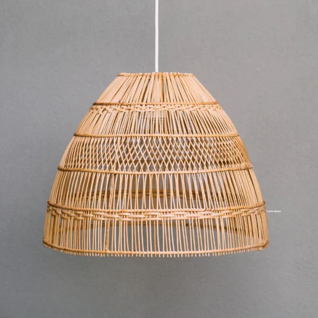 Natural Bamboo Chandelier 45x40cm - HOB-026