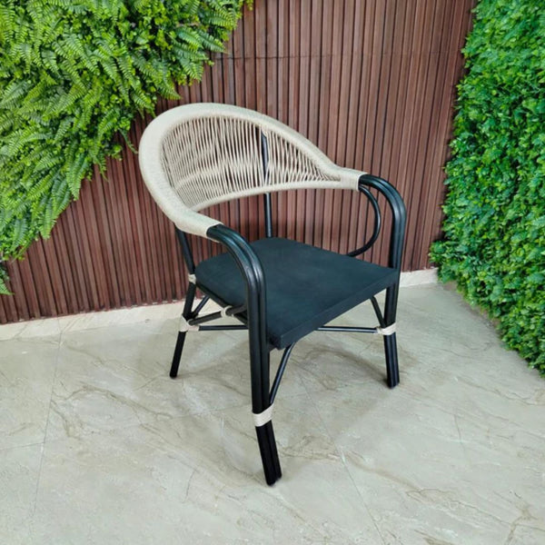 كرسي من المعدن و الاحبال و الميش - OS-399