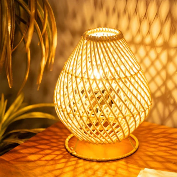 نجفة خشب بامبو - HOB-012- 30cmx25cm
