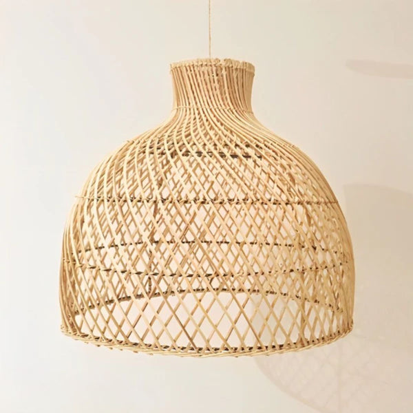 نجفة خشب بامبو - HOB-006- 45cmx40cm