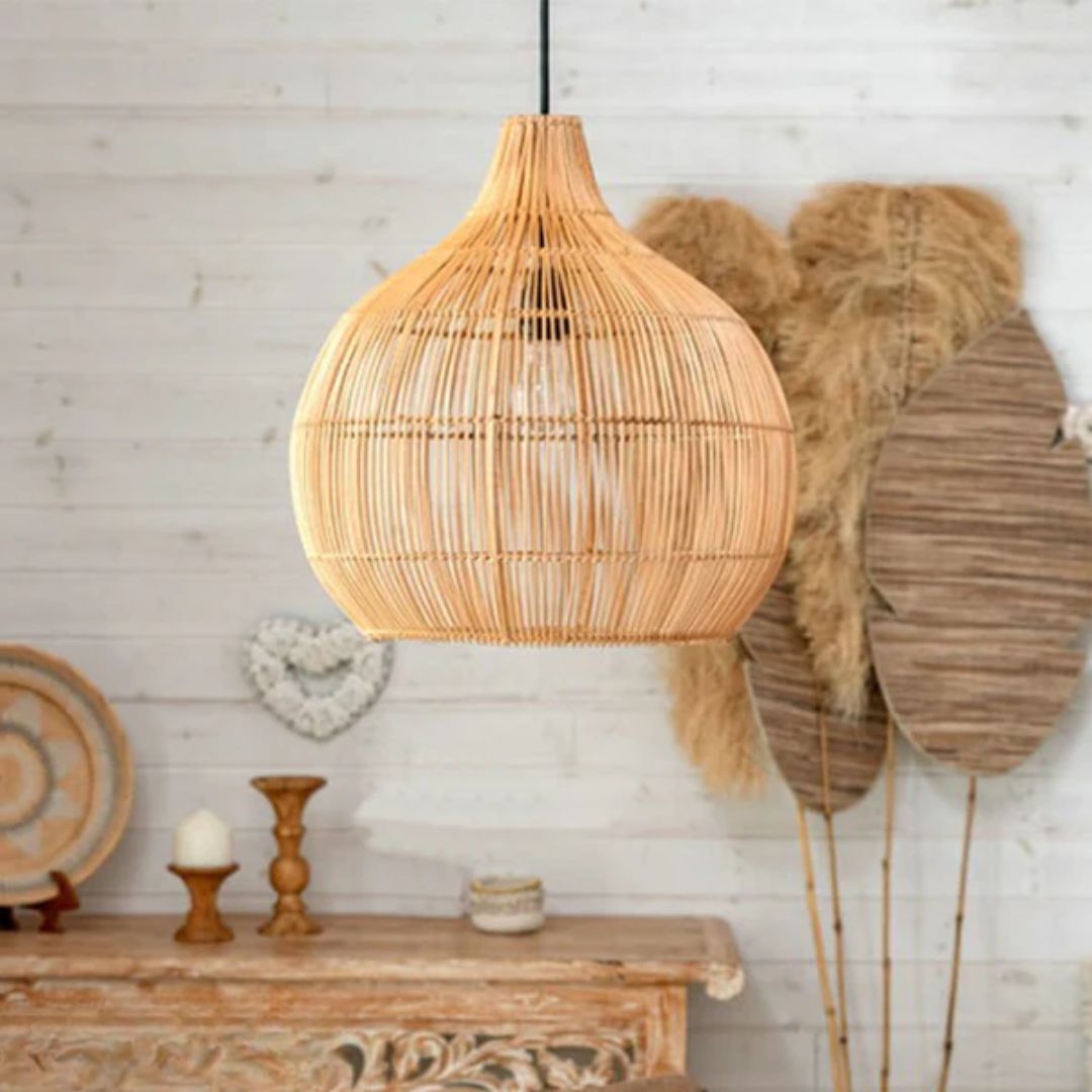 Bamboo Wood Chandelier - HOB-005 - 48cmx40cm