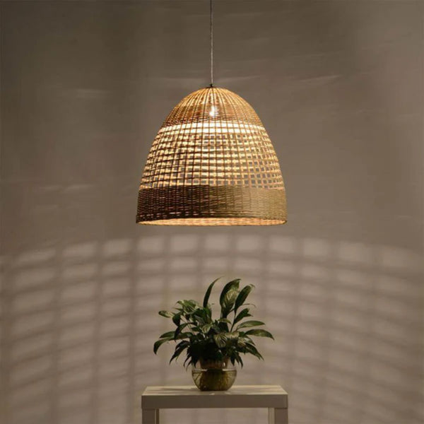 نجفة خشب بامبو - HOB-001- 40cmx40cm