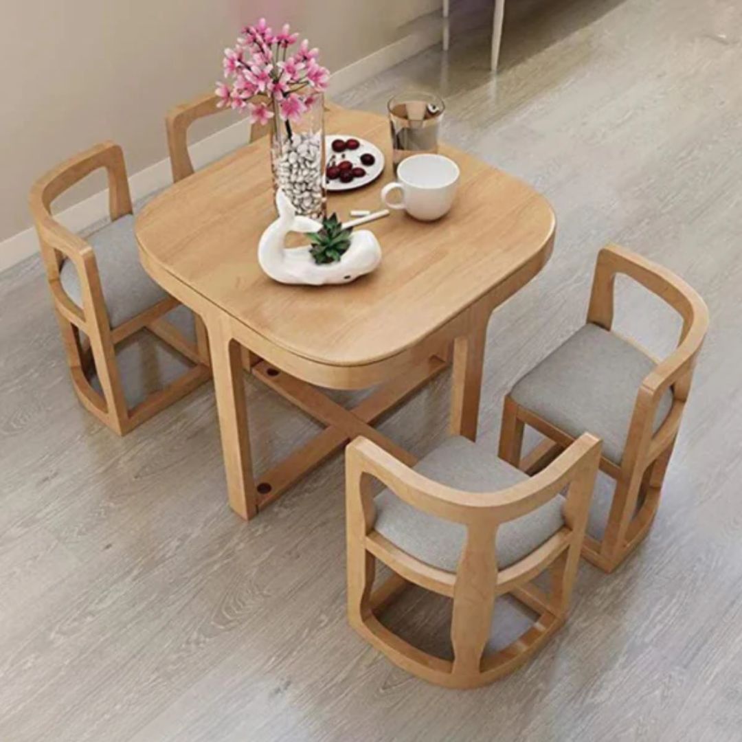 Dining table - 5 pieces of high quality beech wood - KYN-191