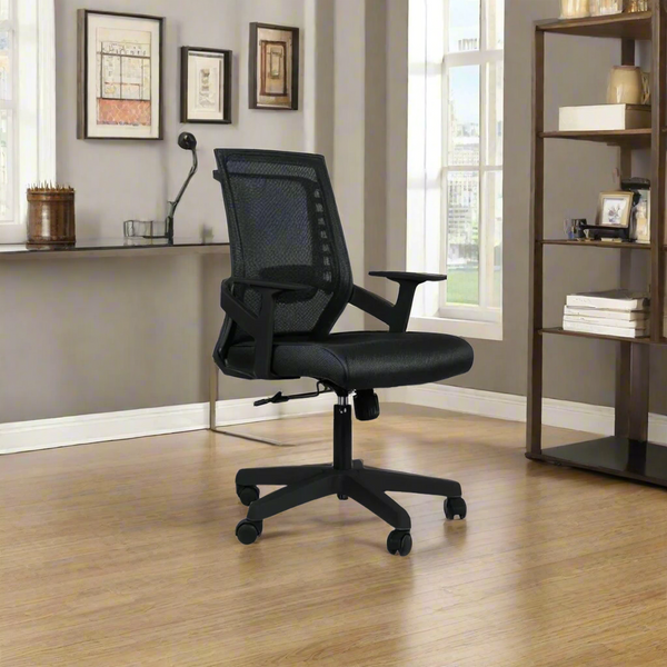 Mesh Office Chair – Black | Durable Plastic