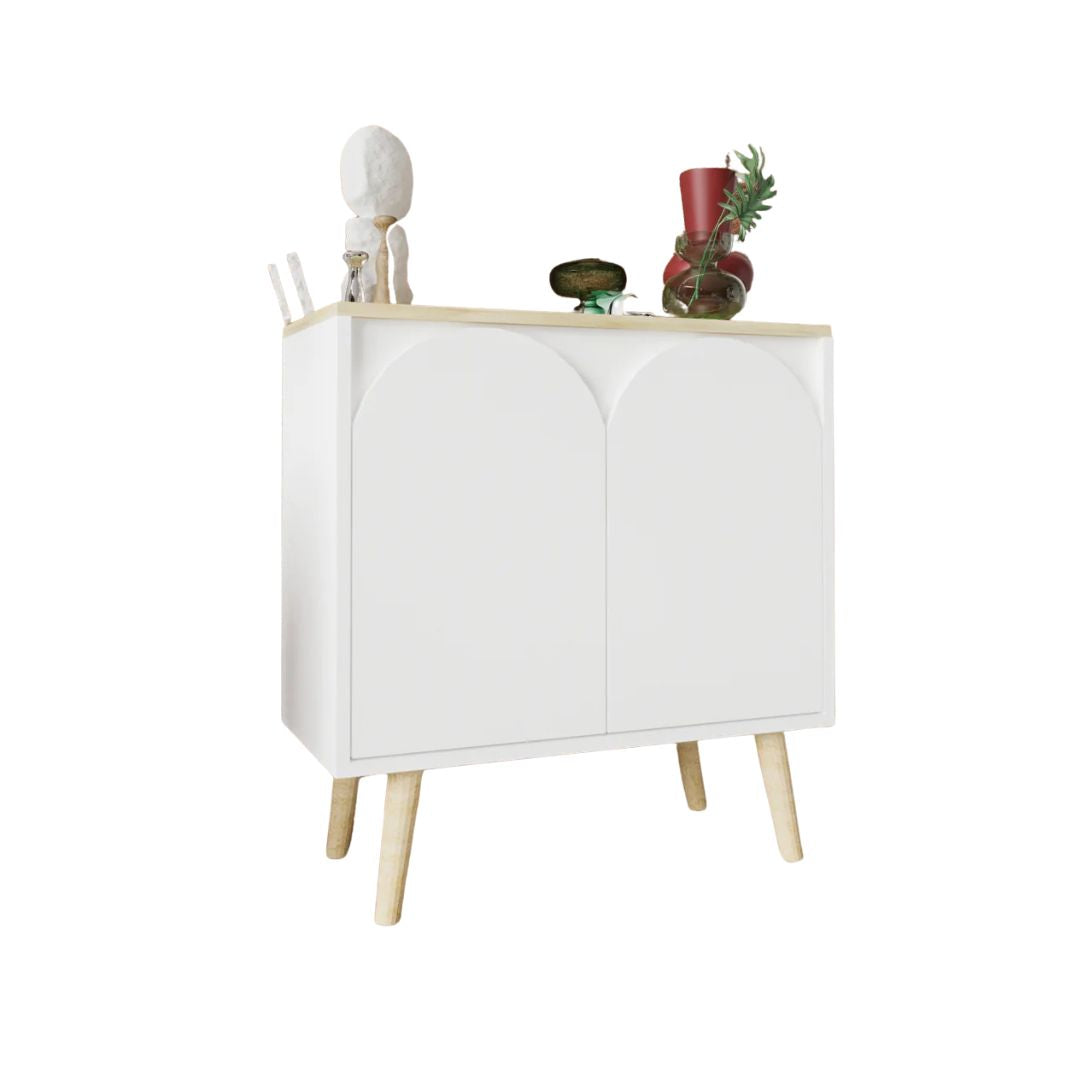 White Coffee Corner – Elegant and Compact Design for Coffee Nook