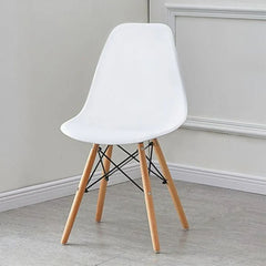 Modern acrylic chair with beech wood leg - RYL-001