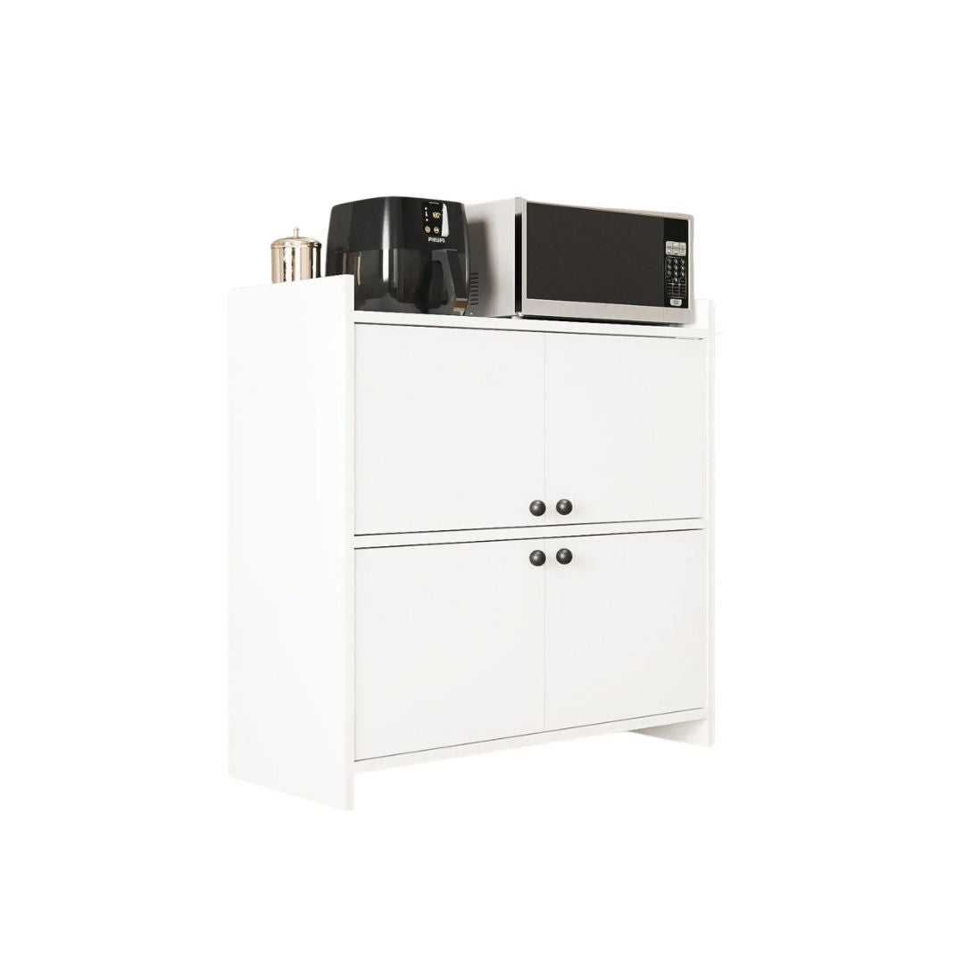 White Coffee Corner – Practical and Elegant Design for Coffee Nook