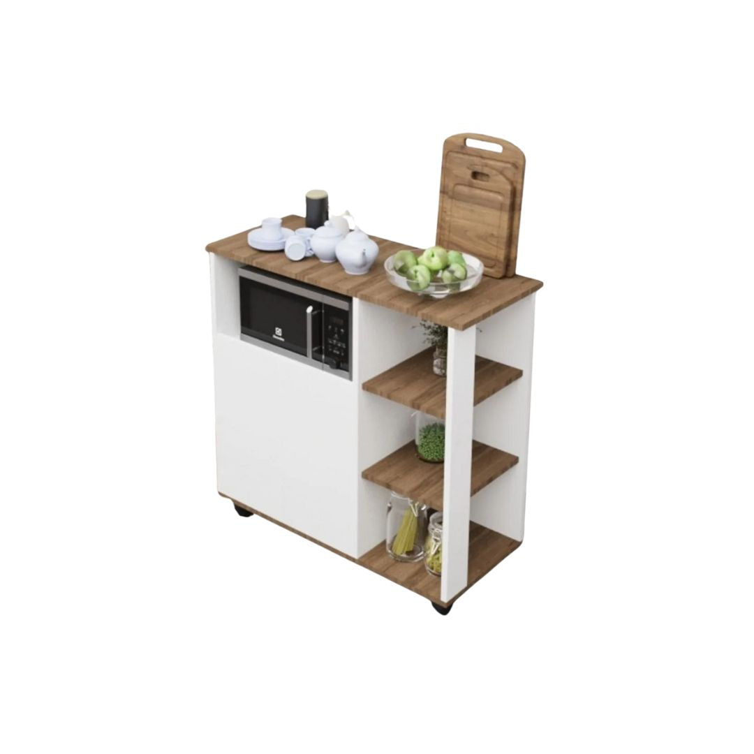 White Coffee Corner × Dark Wood – Modern and Distinctive Design for Coffee Nook