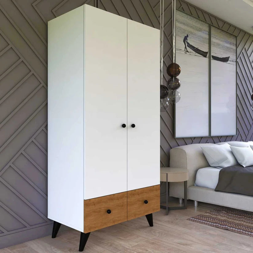 دولاب خشب MDF بطبقة ميلامين 80×50×200 سم –