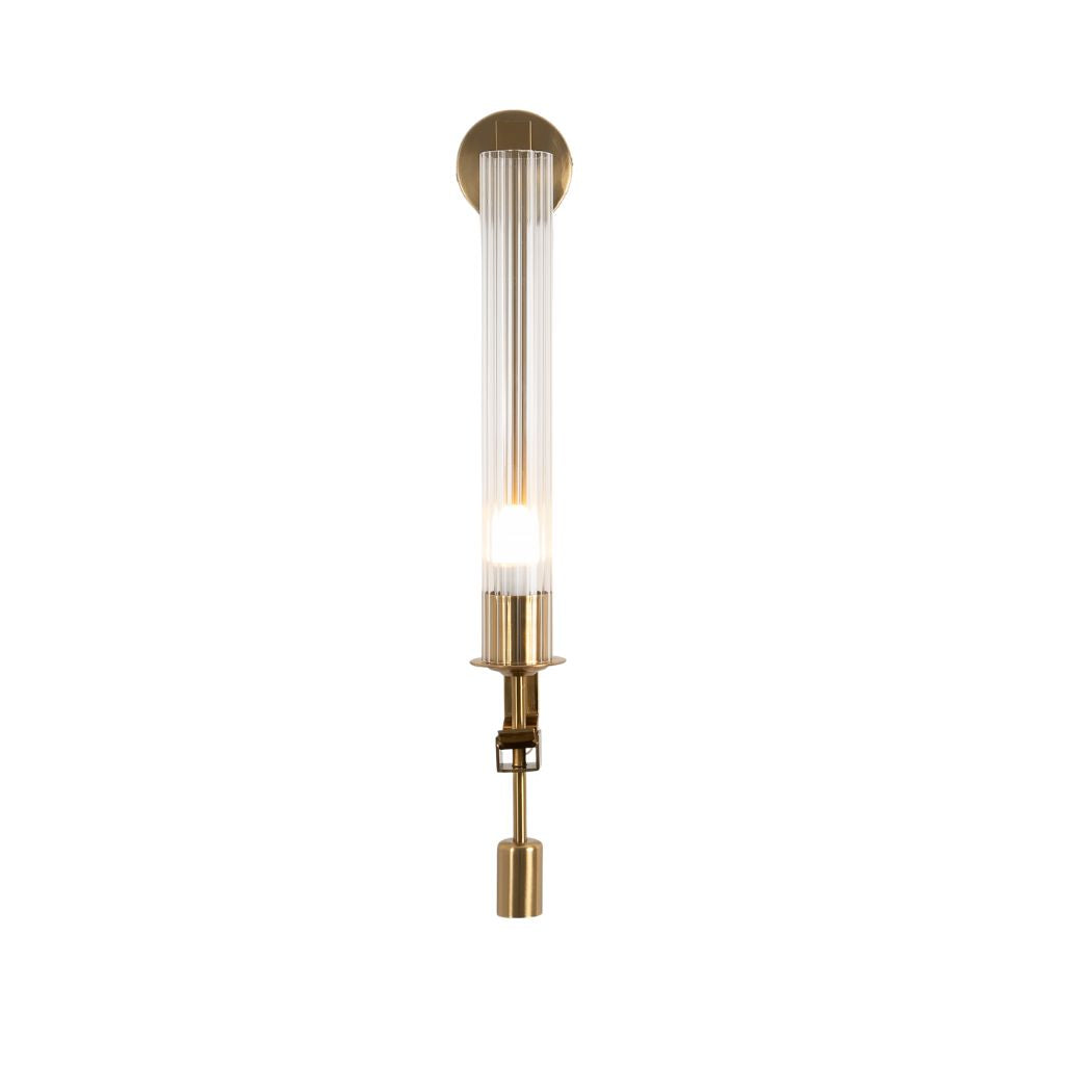 Wall sconce metal and transparent glass model WDD-055 – Elegant modern design from Oscar Furniture