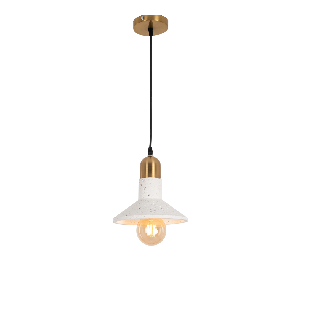 Concrete Ceiling Pendant White Color – Simple and Luxurious Modern Design – Model WDD-036