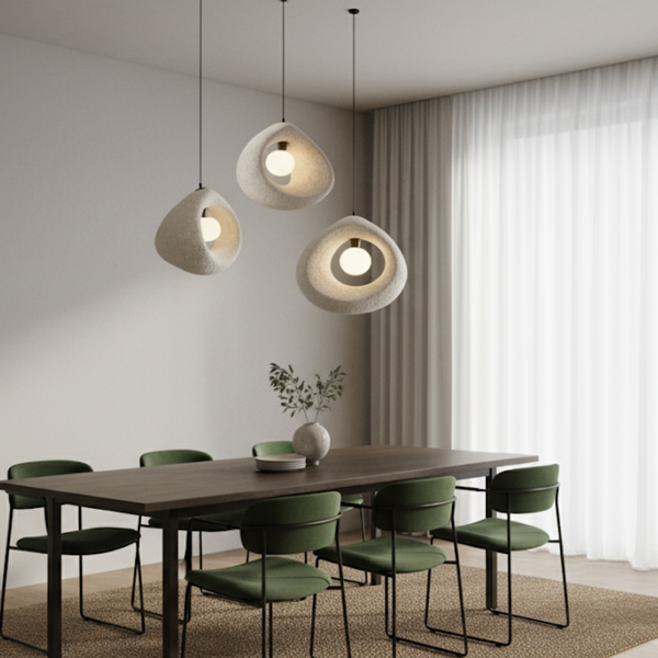 نجفة فايبر جلاس عالية الجودة – عرض 45 سم × ارتفاع 15 سم – تصميم عصري أنيق – موديل FIG-004