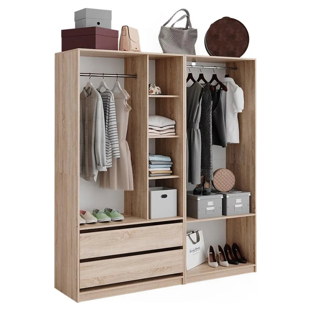 دريسنج خشب MDF كبير بتصميم عملي لتنظيم الملابس – WAF-214