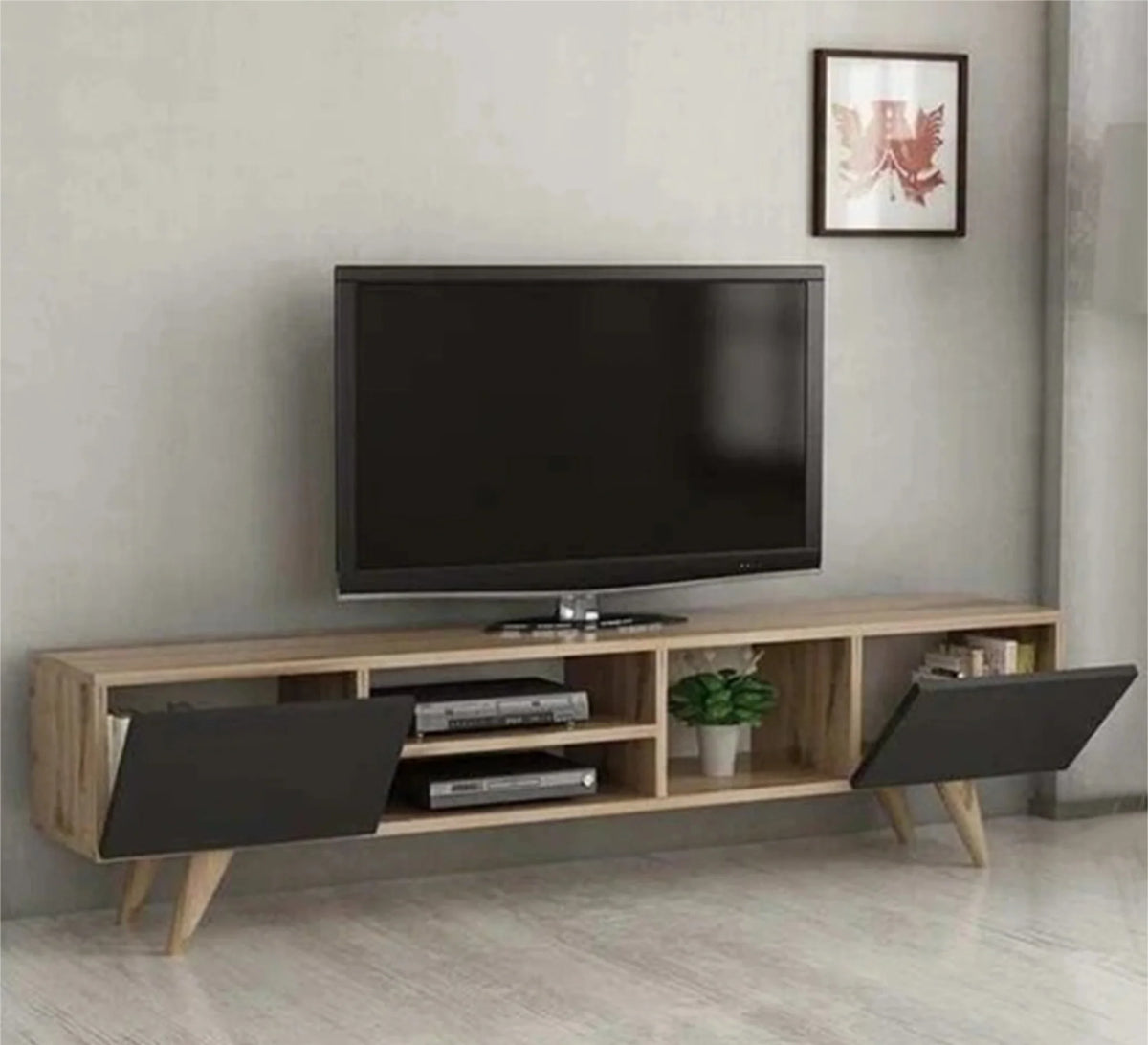 ترابيزة تليفزيون خشب MDF عالي الجودة - 180cmX45cm - ITM-062