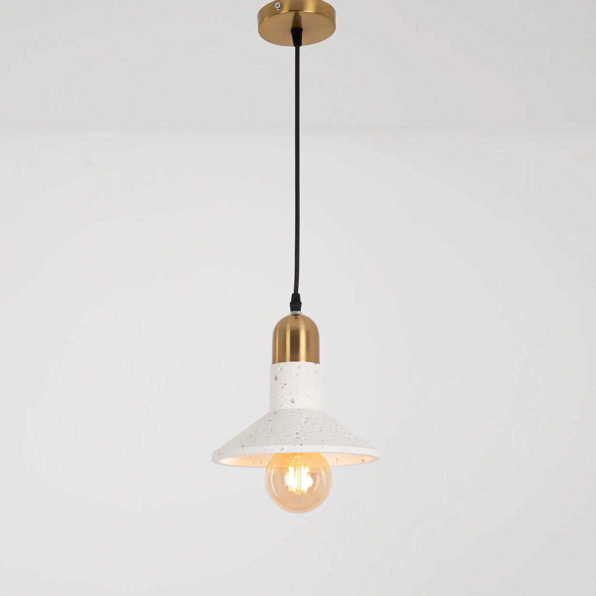 Concrete Ceiling Pendant White Color – Simple and Luxurious Modern Design – Model WDD-036