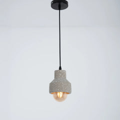 Concrete Ceiling Pendant Gray Color – Modern Elegant Industrial Design – Model WDD-037
