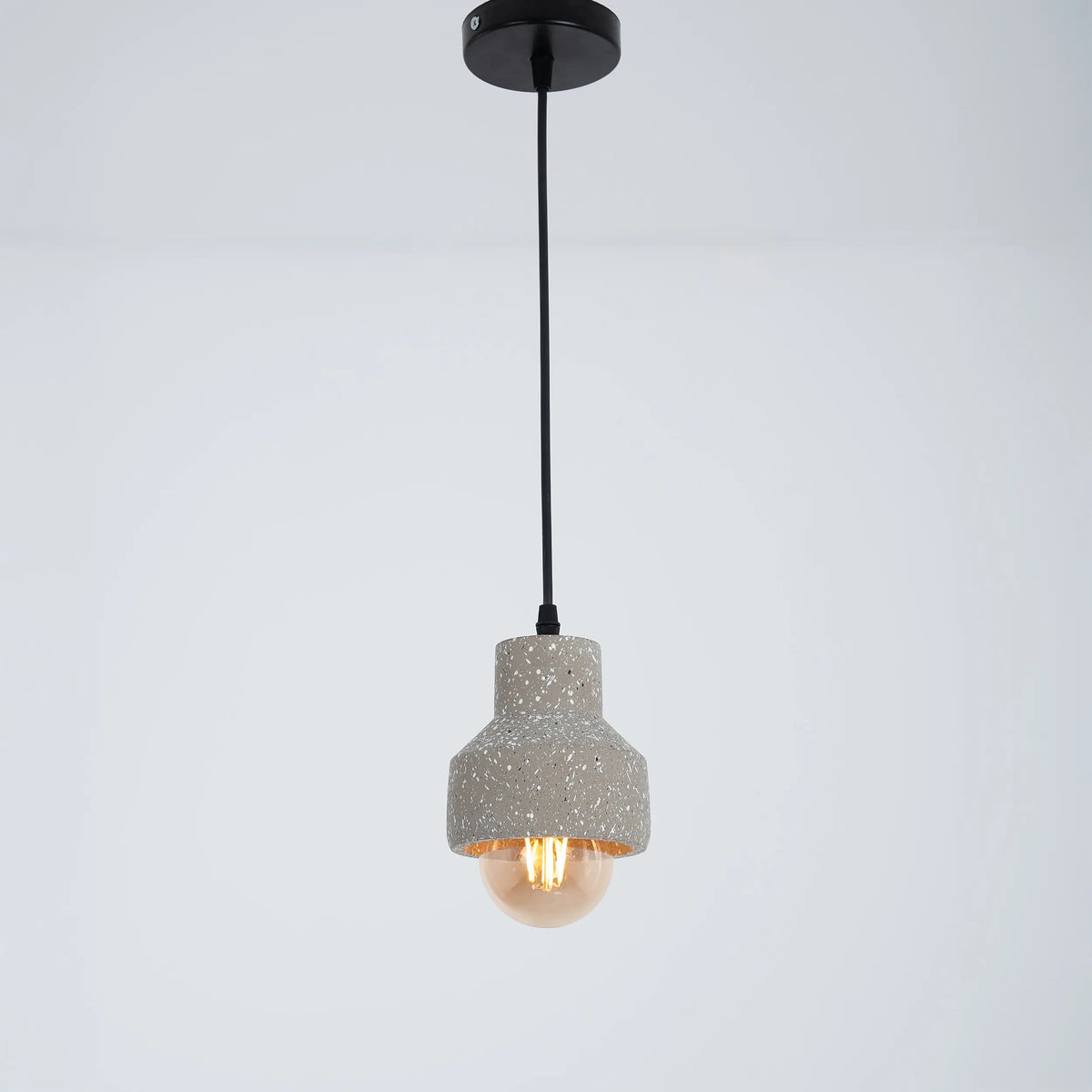 Concrete Ceiling Pendant Gray Color – Modern Elegant Industrial Design – Model WDD-037