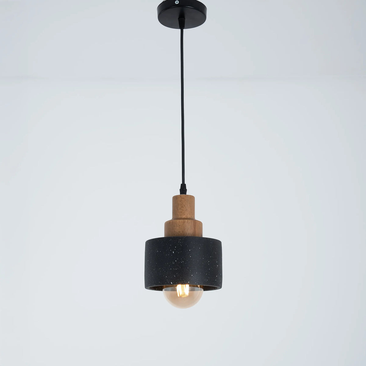 Concrete black ceiling medallion model WDD-044 – Modern and luxurious design by Oscar Furniture