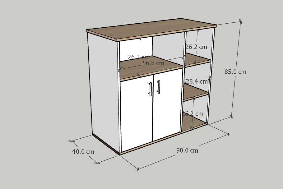 كوفي كورنر MDF عملي وأنيق – WAF-178