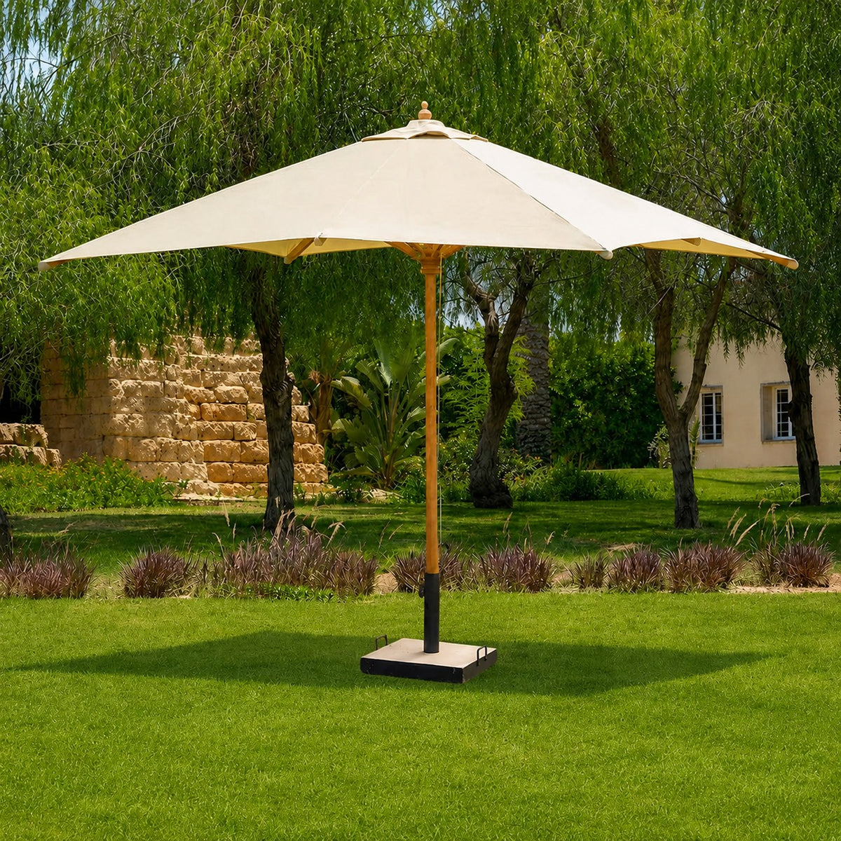 Clara light beige umbrella size 3m*3m