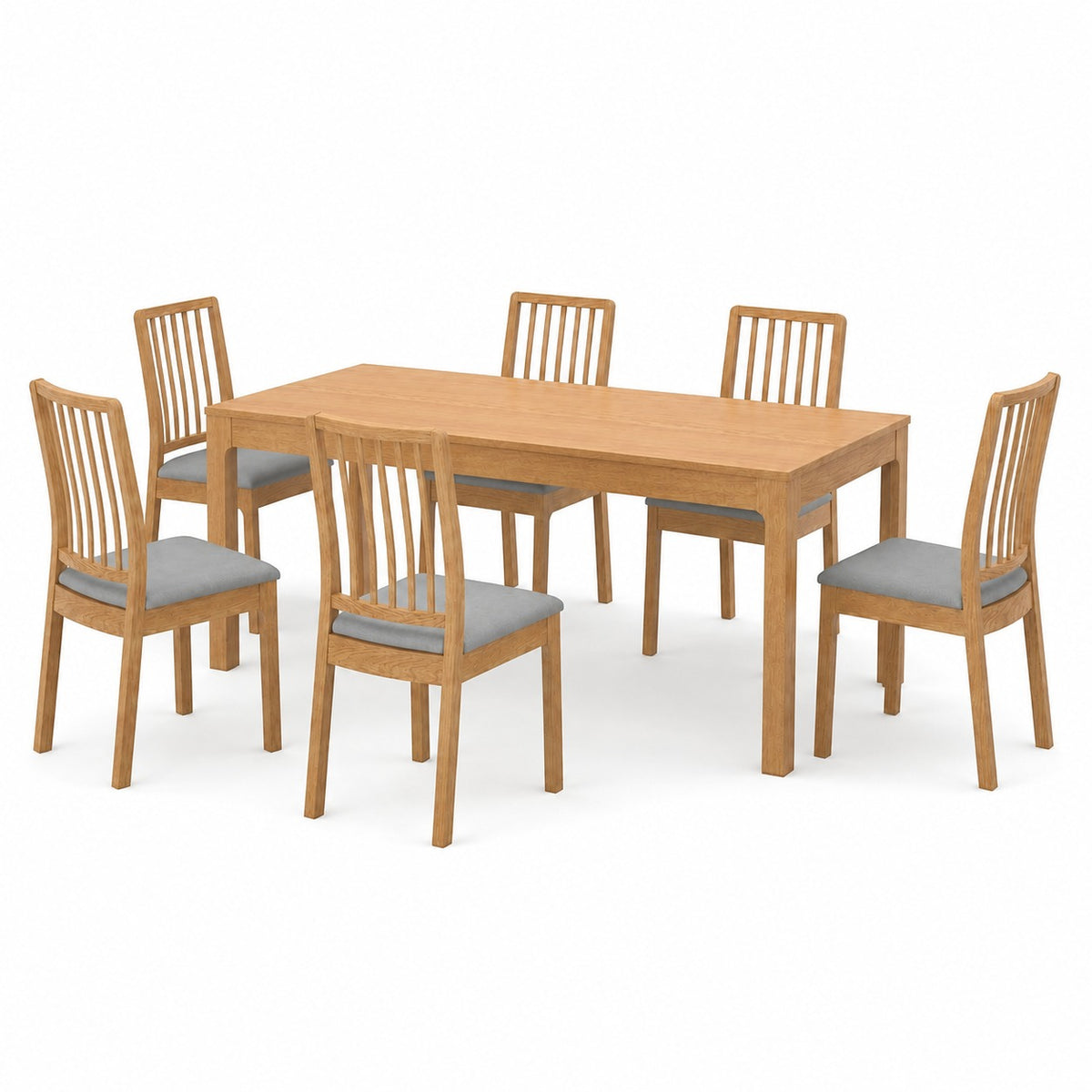 Dining table - 7 pieces of high quality beech wood - KYN-162