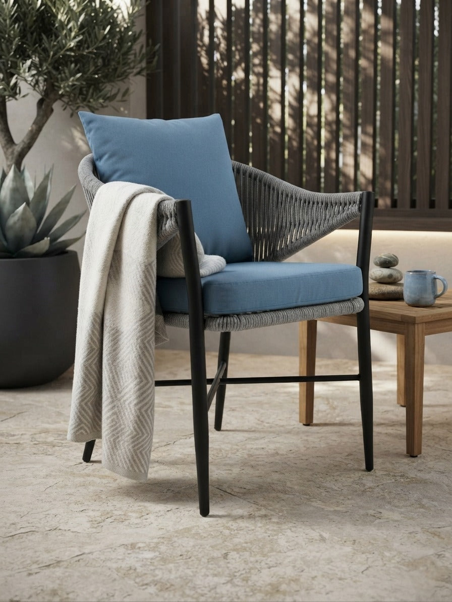 Metal Rope Chair for Restaurants and Cafes with a Modern and Elegant Design – Model OS-004