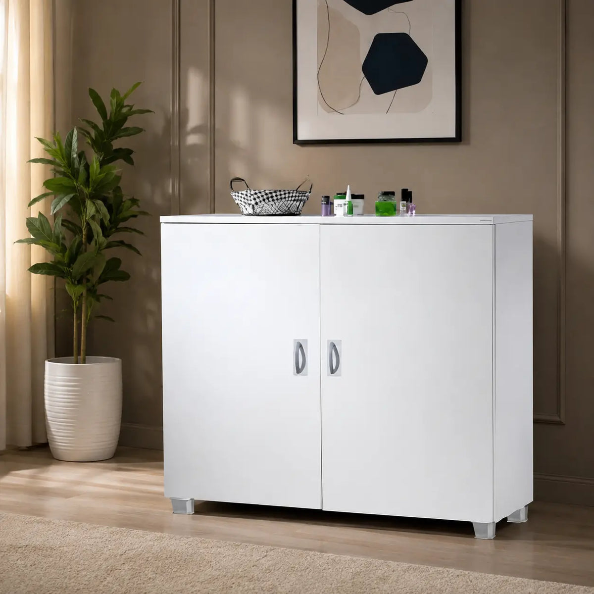 Spanish MDF Wood Storage Unit - ITM-024 - 85cmX100cm