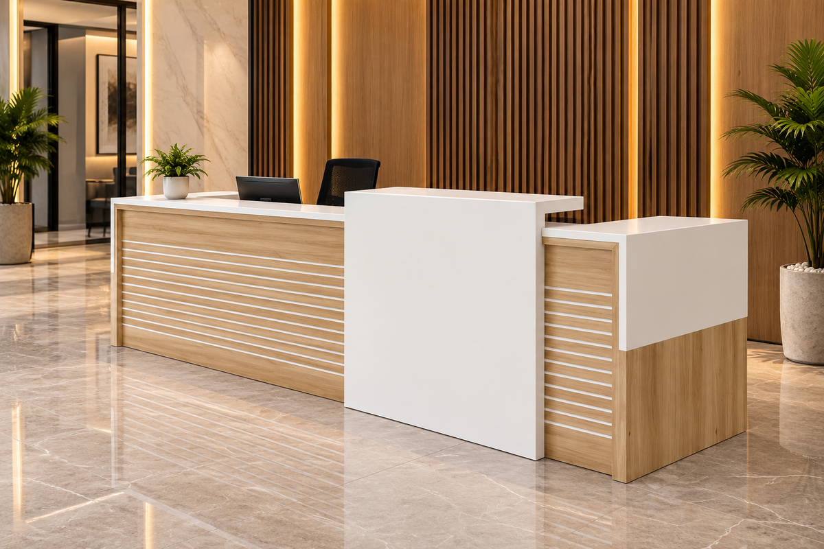 Meeting table - 240x120 - Spanish MDF wood with metal chassis - CEM-063