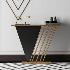 Modern console with painted iron materials and MDF wood – elegant design