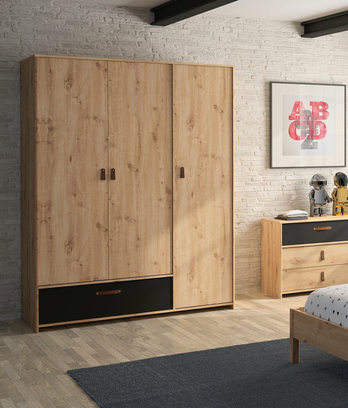 دولاب أوسكار خشب MDF بطبقة HPL – تصميم عصري أنيق ومتين