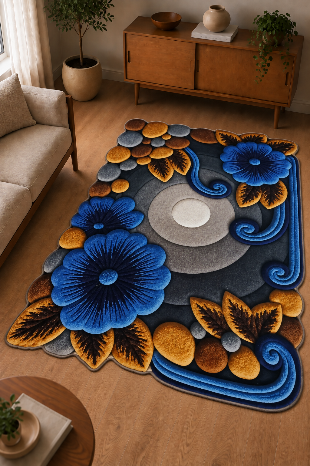 Oscar Furniture 7D printed hand-tufted carpet alternative - FNN-004
