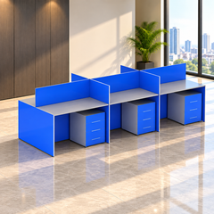 Hexagonal workstation  made of Spanish MDF wood - CEM-007
