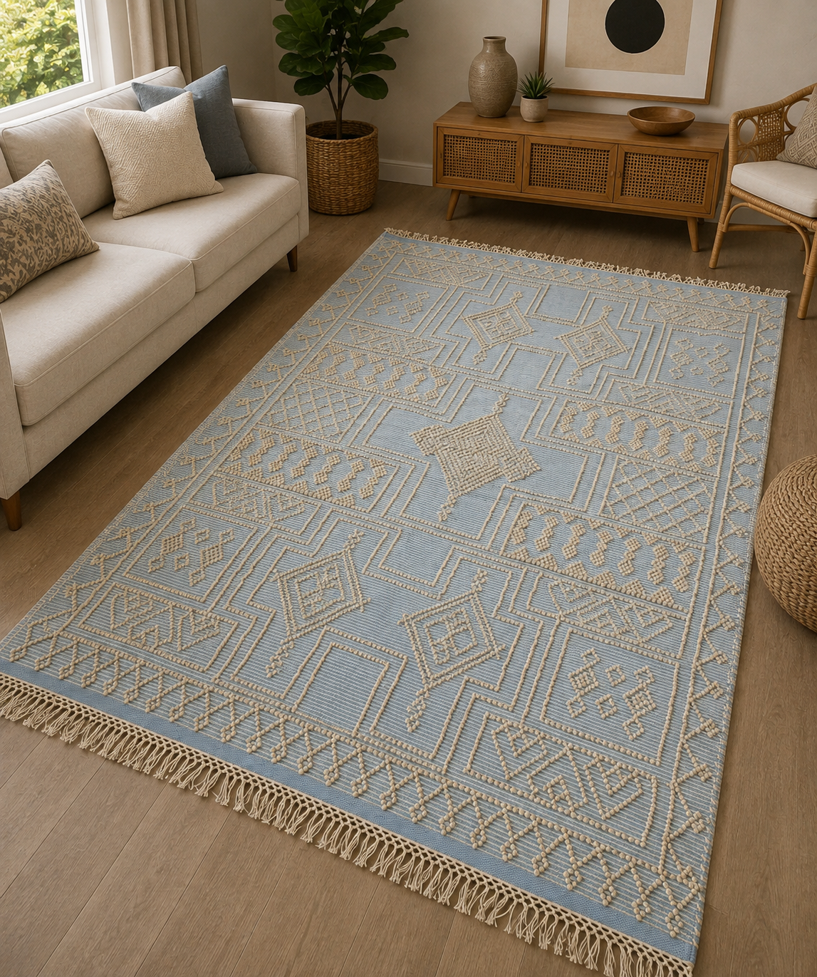 Handmade wool floor rug from Oscar Furniture – Rof-175
