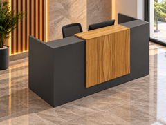 مكتب استقبال - Reception Counter - خشب MDF اسباني - CEM-106