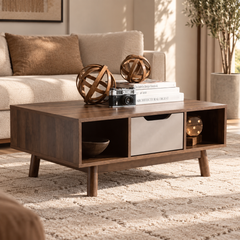 Spanish MDF wood coffee table - MAD-086
