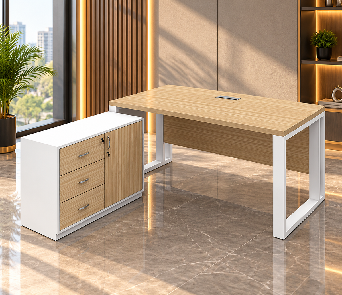 Spanish MDF Employee Desk - CEM-198