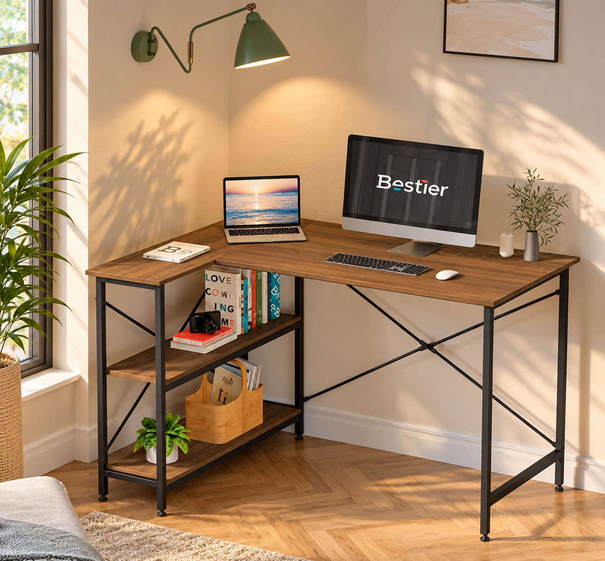 Melamine Wood Desk - MTC-003 - 120cmX90cm - Brown