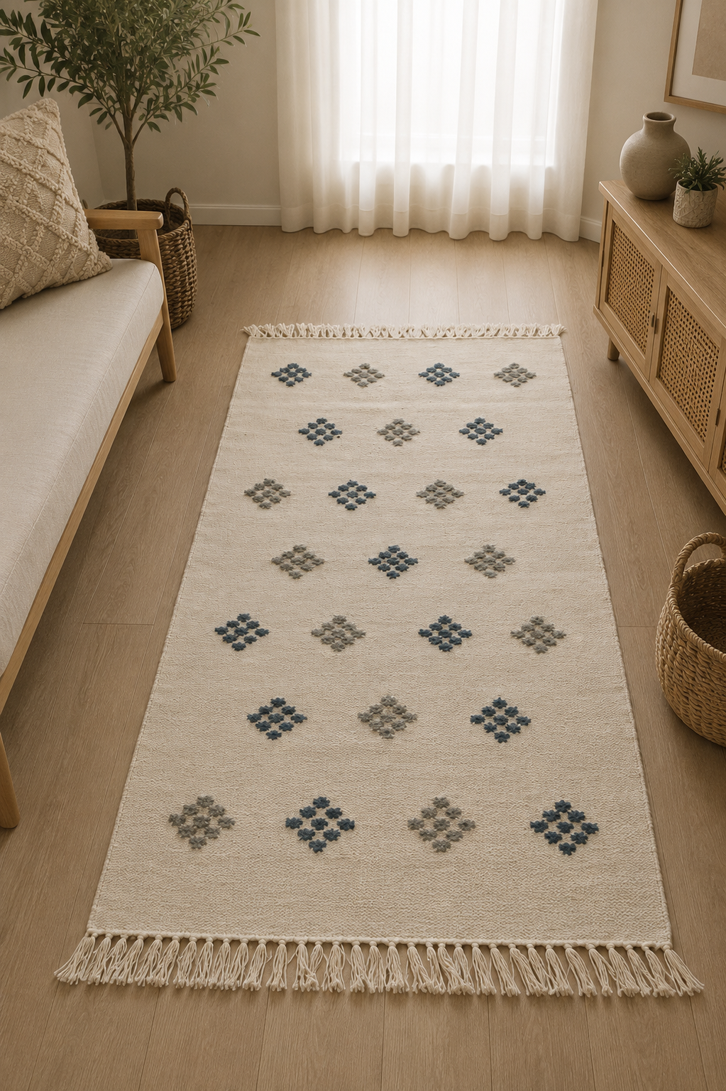 Handmade wool floor runner from Oscar Furniture – Rof-179
