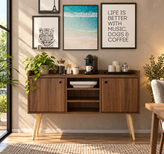 Spanish MDF wood coffee corner - MAD-132
