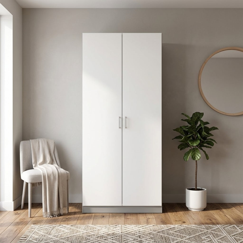 دولاب خشب MDF كبير بتصميم عملي لتنظيم الملابس – WAF-210