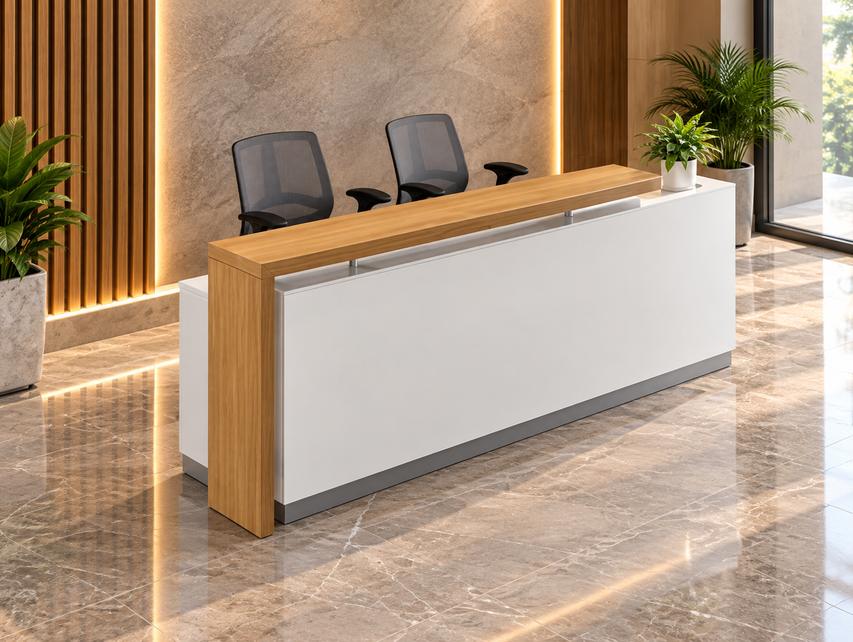 مكتب استقبال - Reception Counter - خشب MDF اسباني - CEM-098
