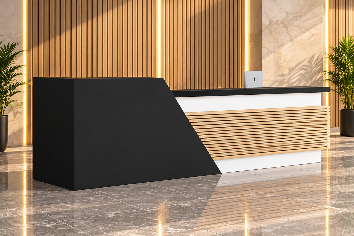 Reception desk - Reception Counter - Spanish MDF wood - CEM-113