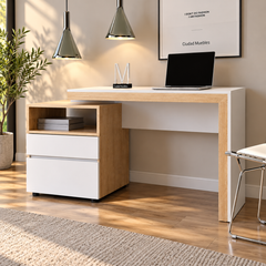 Practical MDF Wood Desk with Modern Design for Work and Study – WAF-233