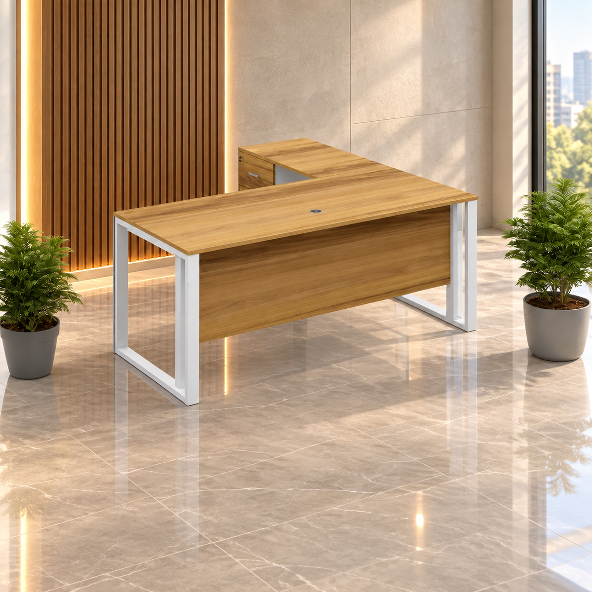 Spanish MDF Employee Desk - CEM-197