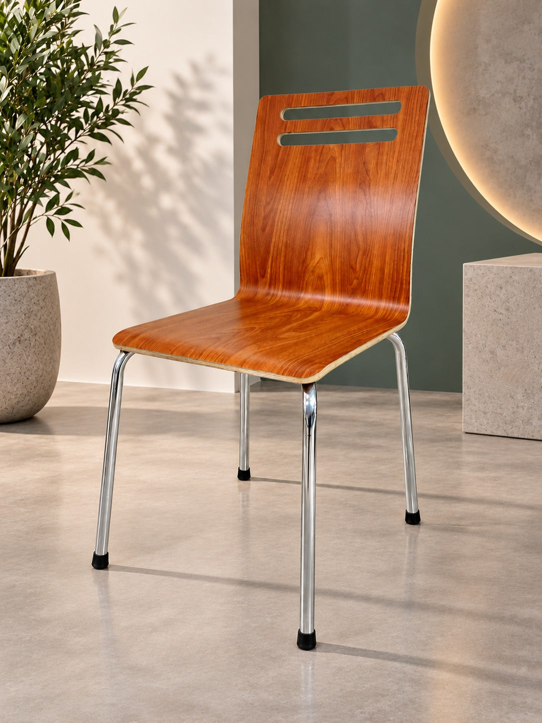 Oscar Furniture plywood waiting chair with HPL laminate coating
