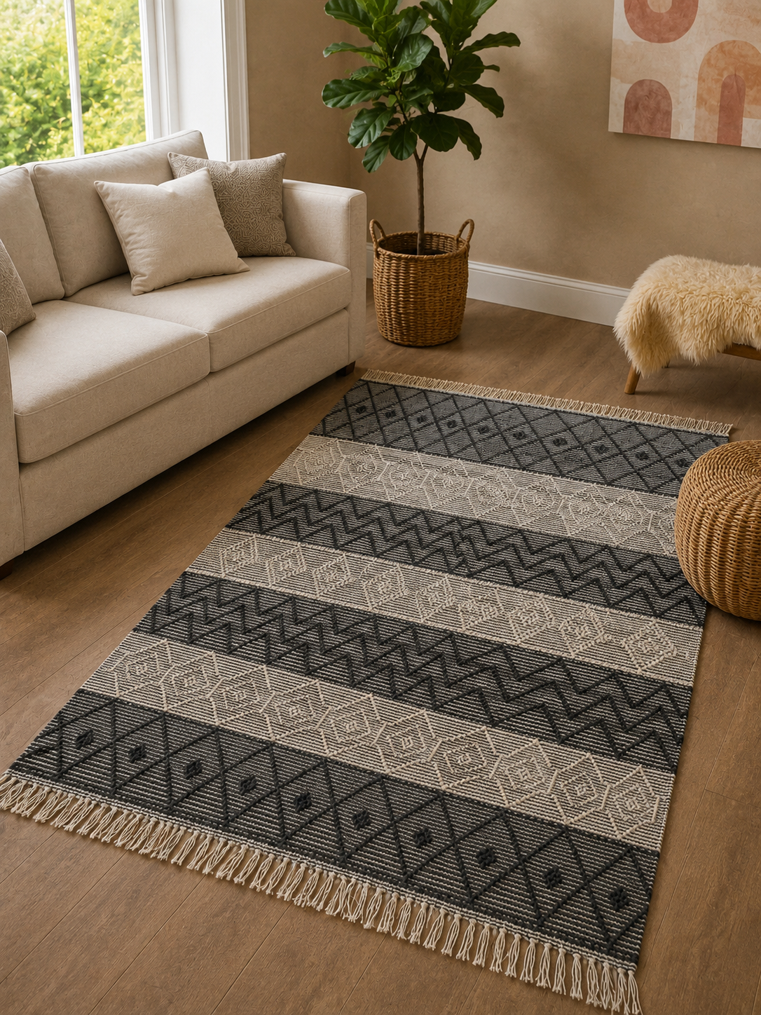 Handmade wool floor kilim from Oscar Furniture – Rof-160