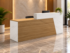 Reception desk - Reception Counter - Spanish MDF wood - CEM-097