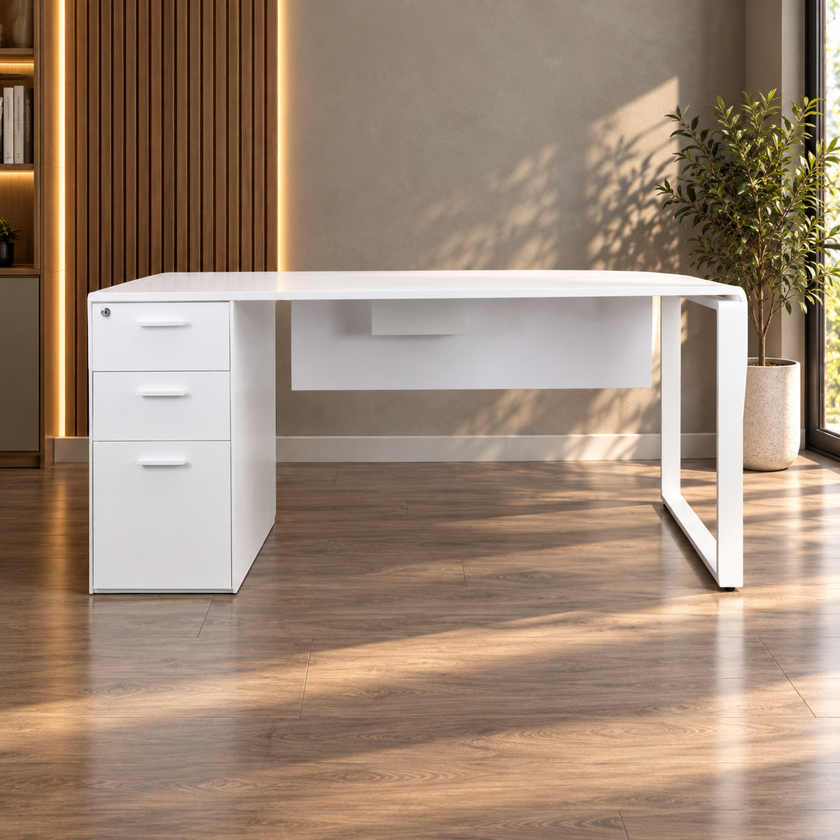مكتب موظف خشب MDF اسباني - CEM-188